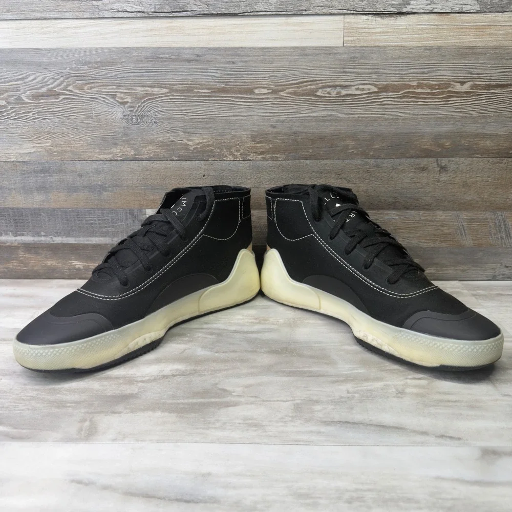 Adidas by Stella McCartney Treino Mid-Cut Sneakers Core Black FX1955 Womens 9